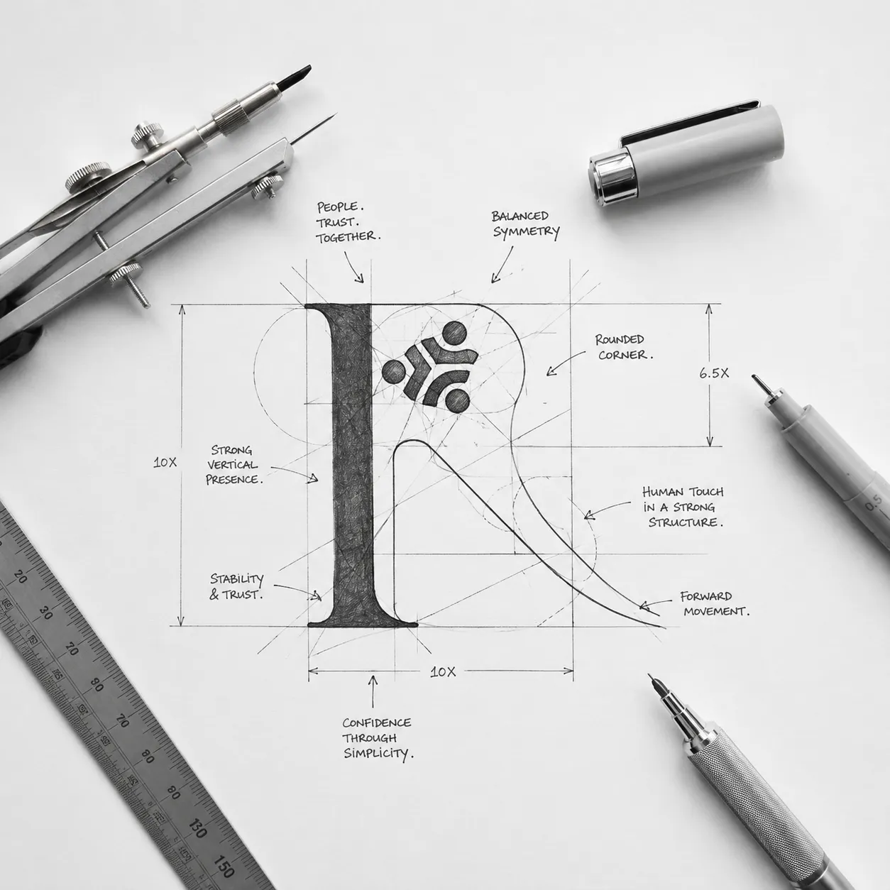 Al Riyada Alwatania visual identity mockup
