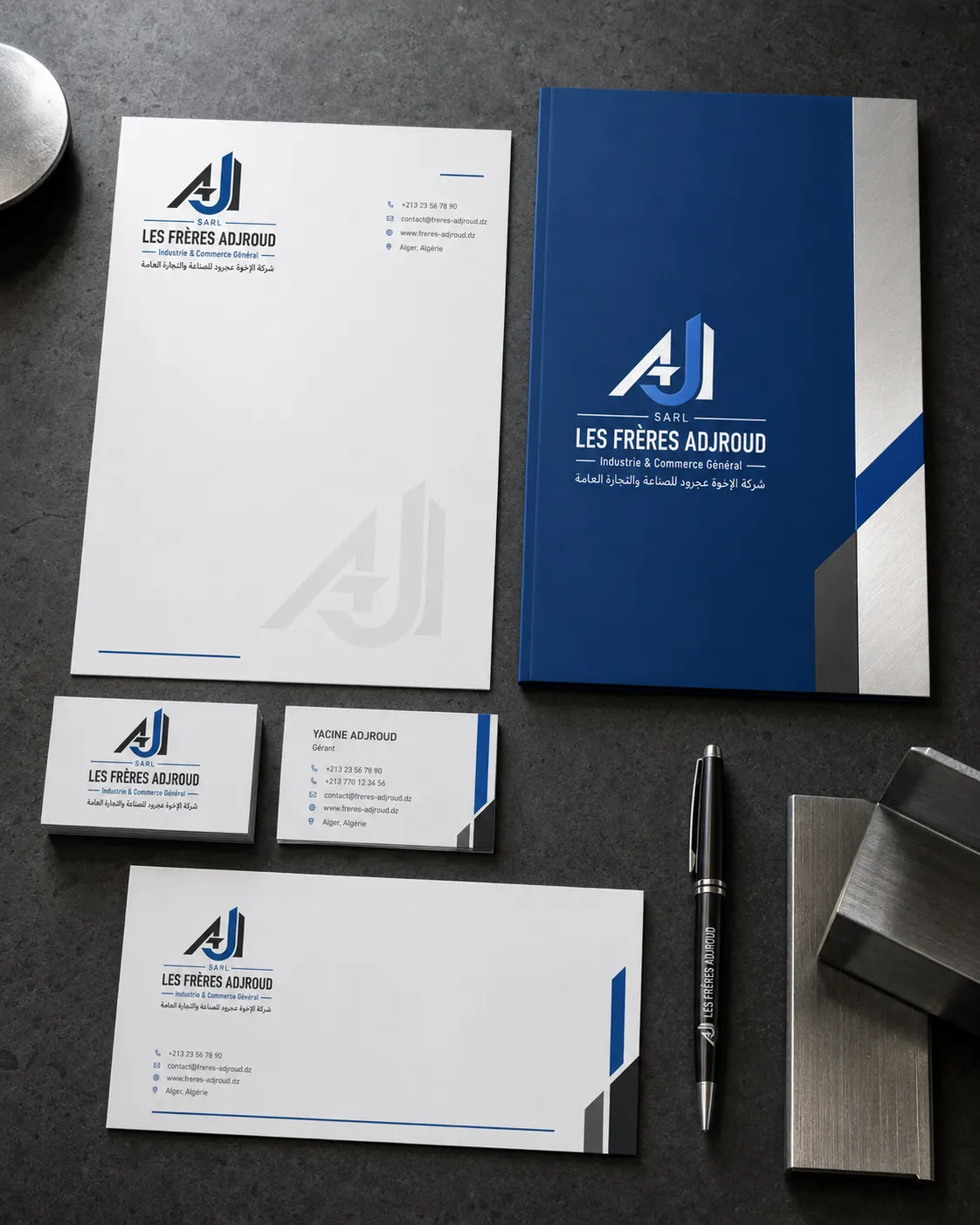 SARL Les Frères Adjroud final identity presentation