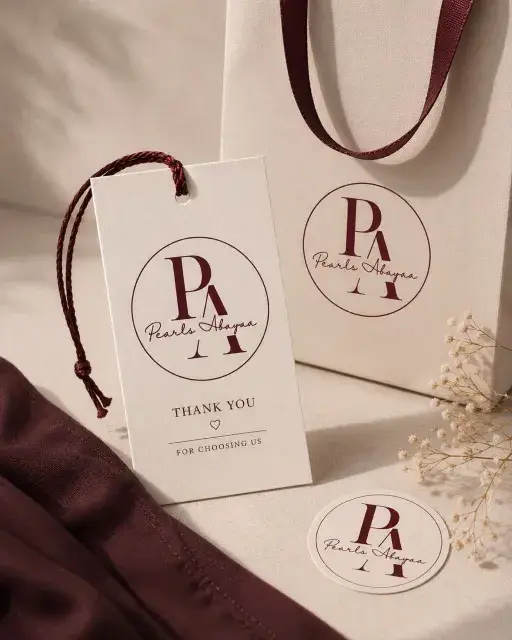 Pearls Abayaa packaging presentation