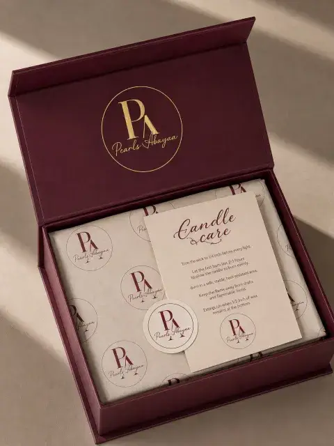 Pearls Abayaa packaging mockup