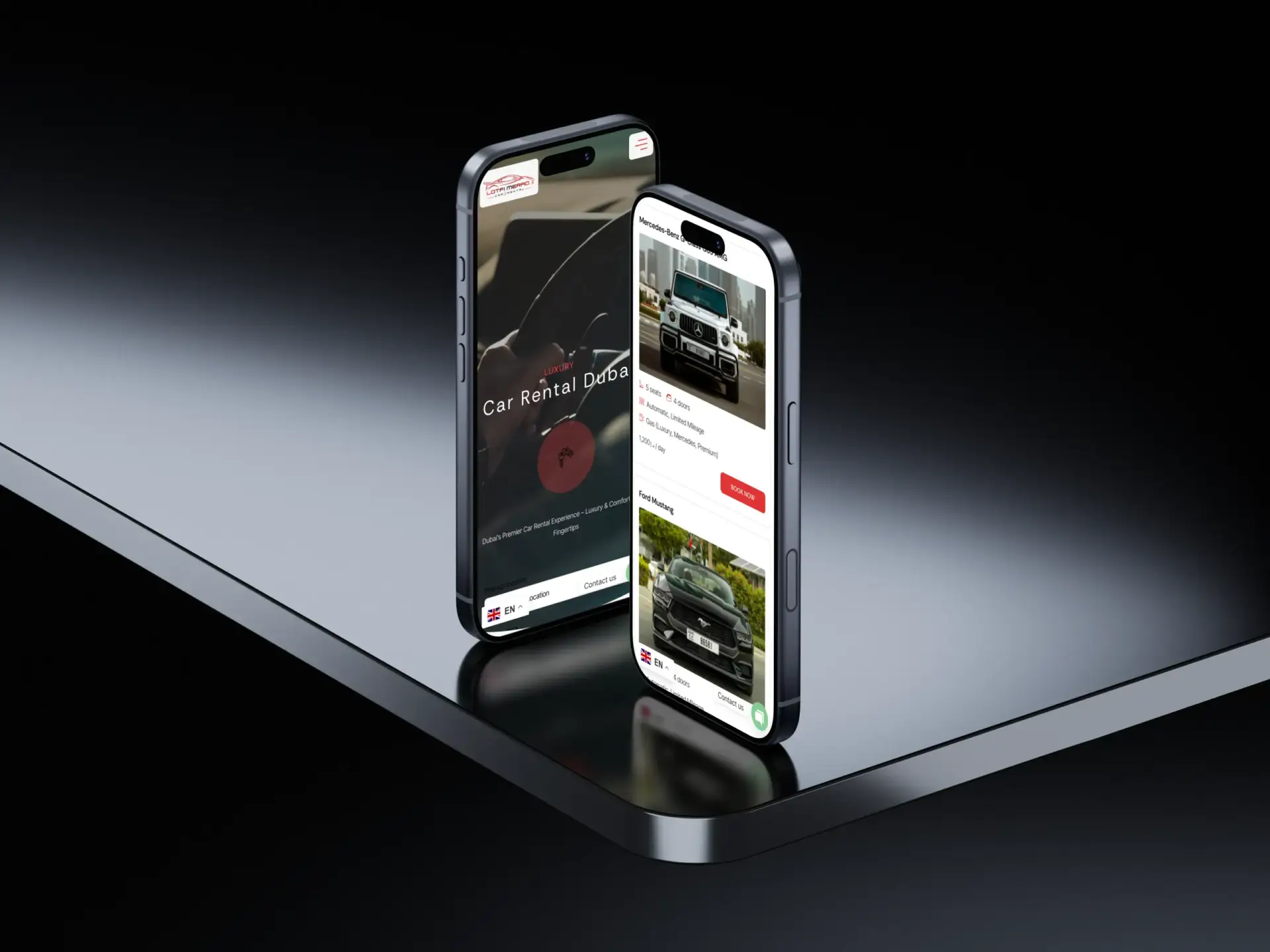 Lotfi Merad phone website mockup