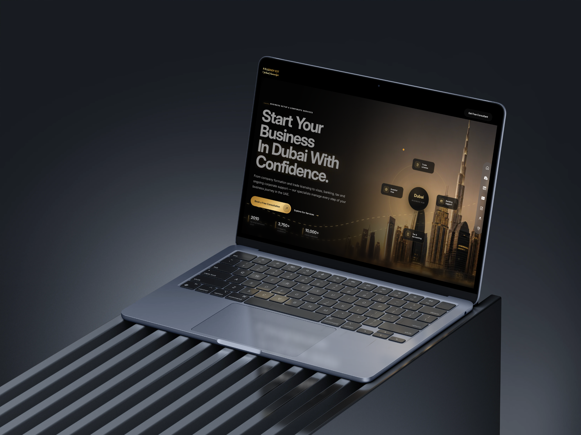 Eslam Elgendy website mockup