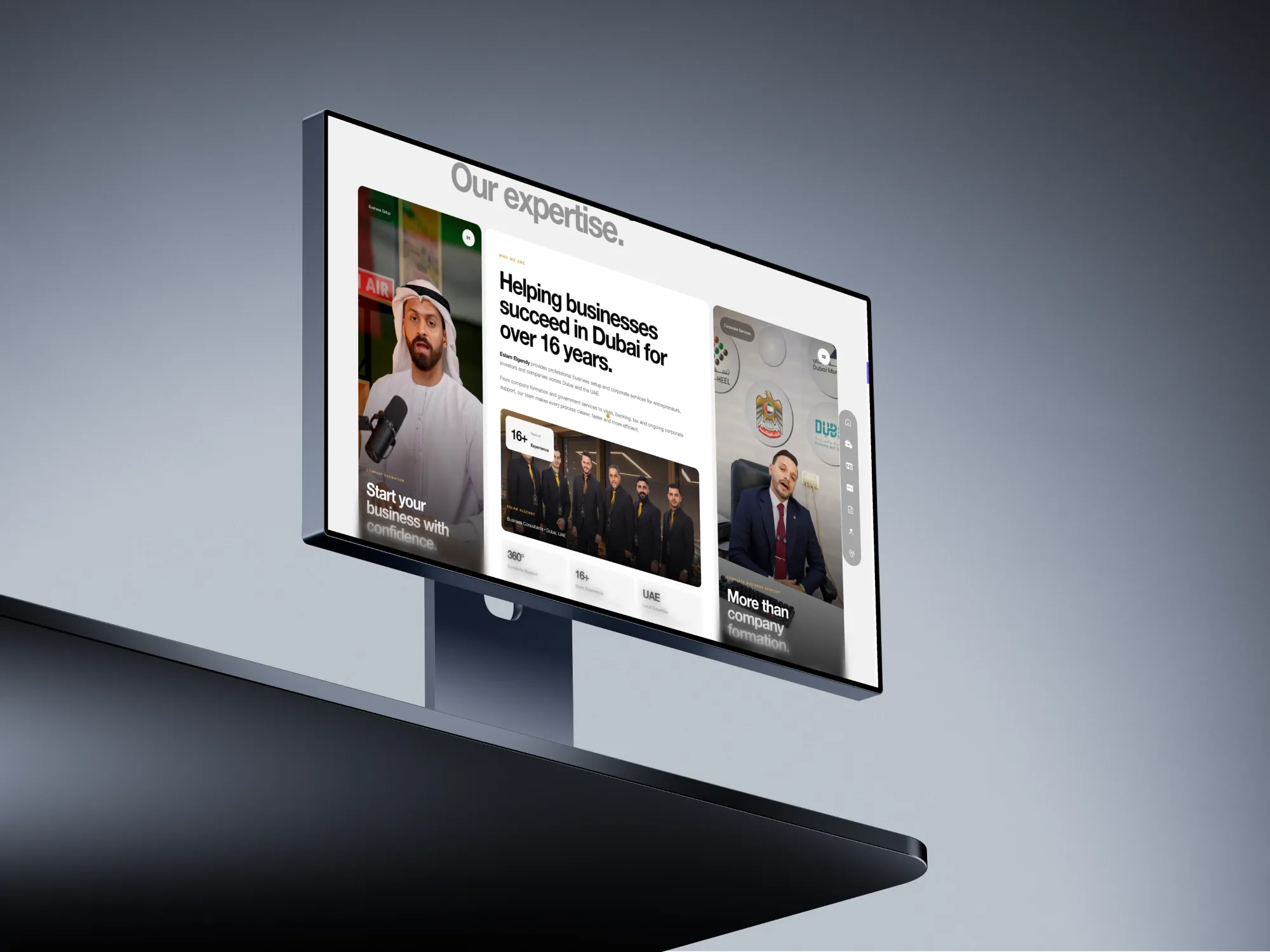 Eslam Elgendy website desktop mockup