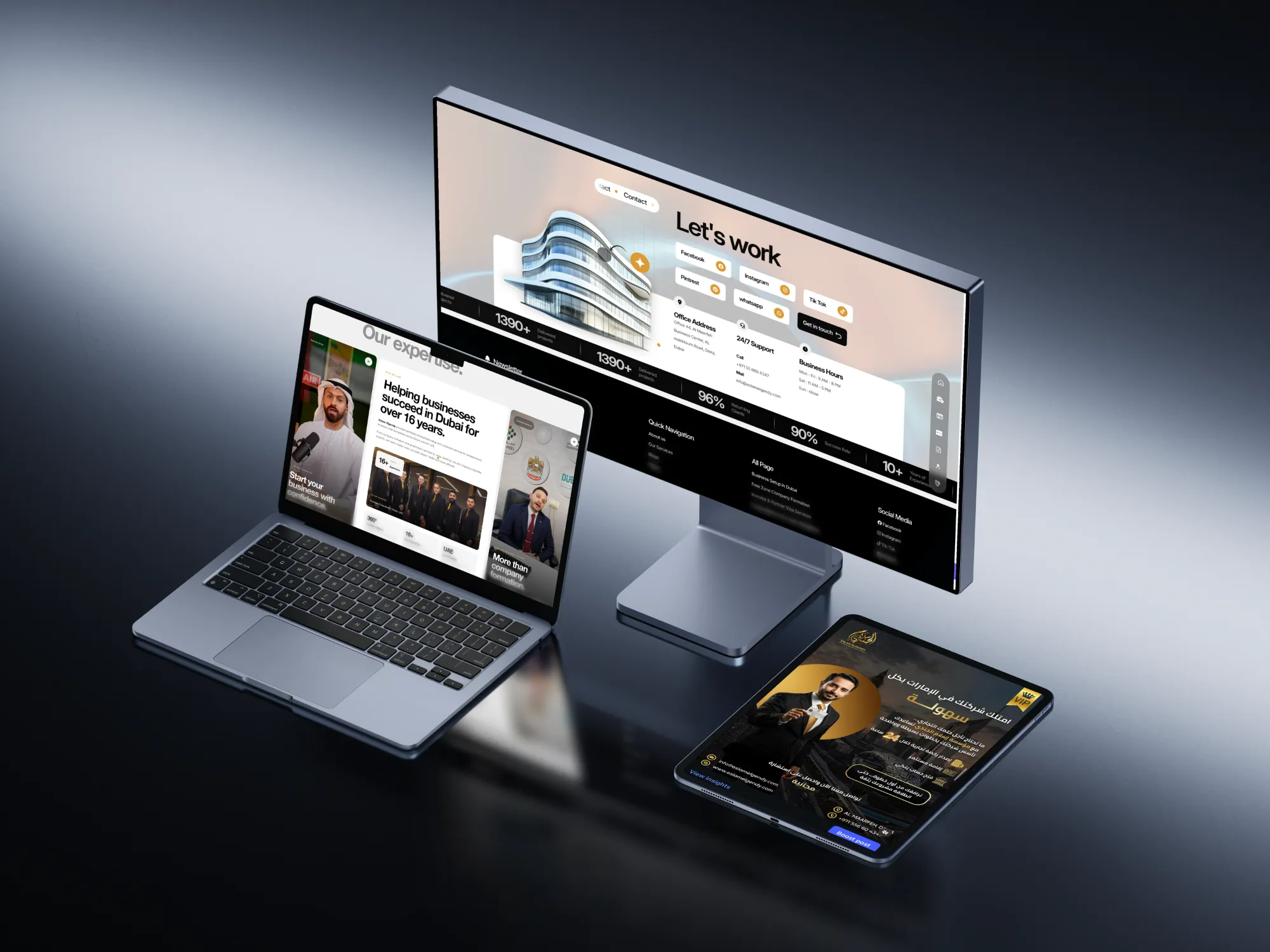Eslam Elgendy website service page mockup