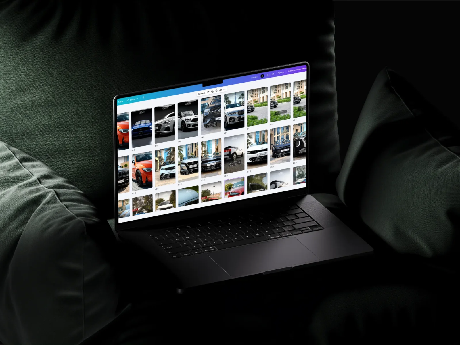 LuxDrive post design mockup