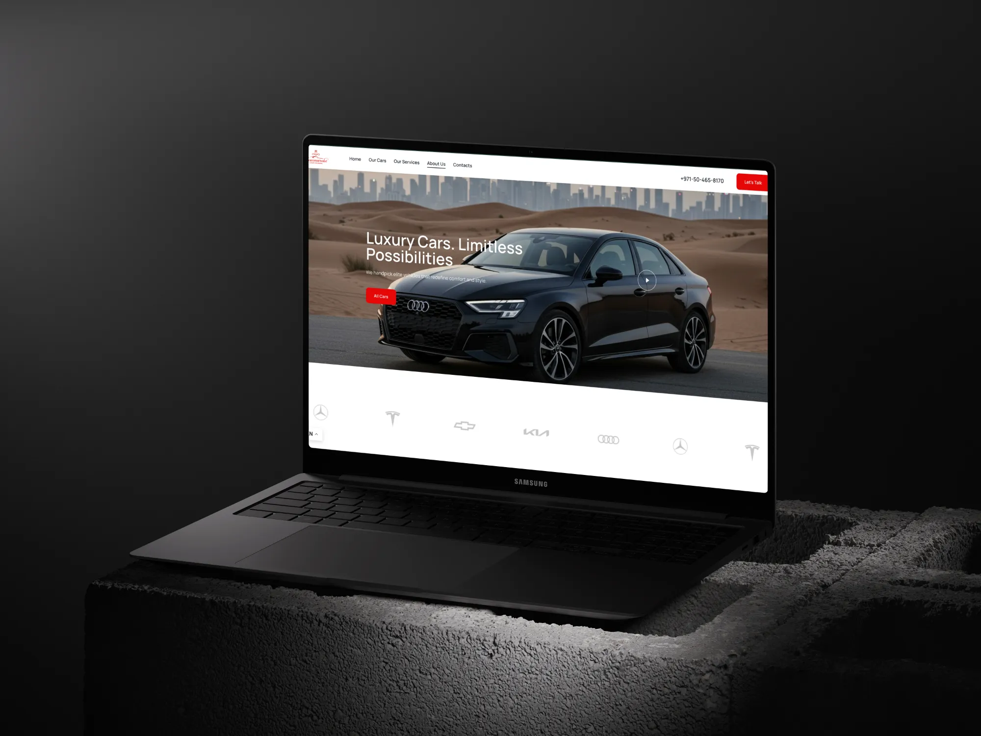 Hammurabi Car Rental premium website full presentation